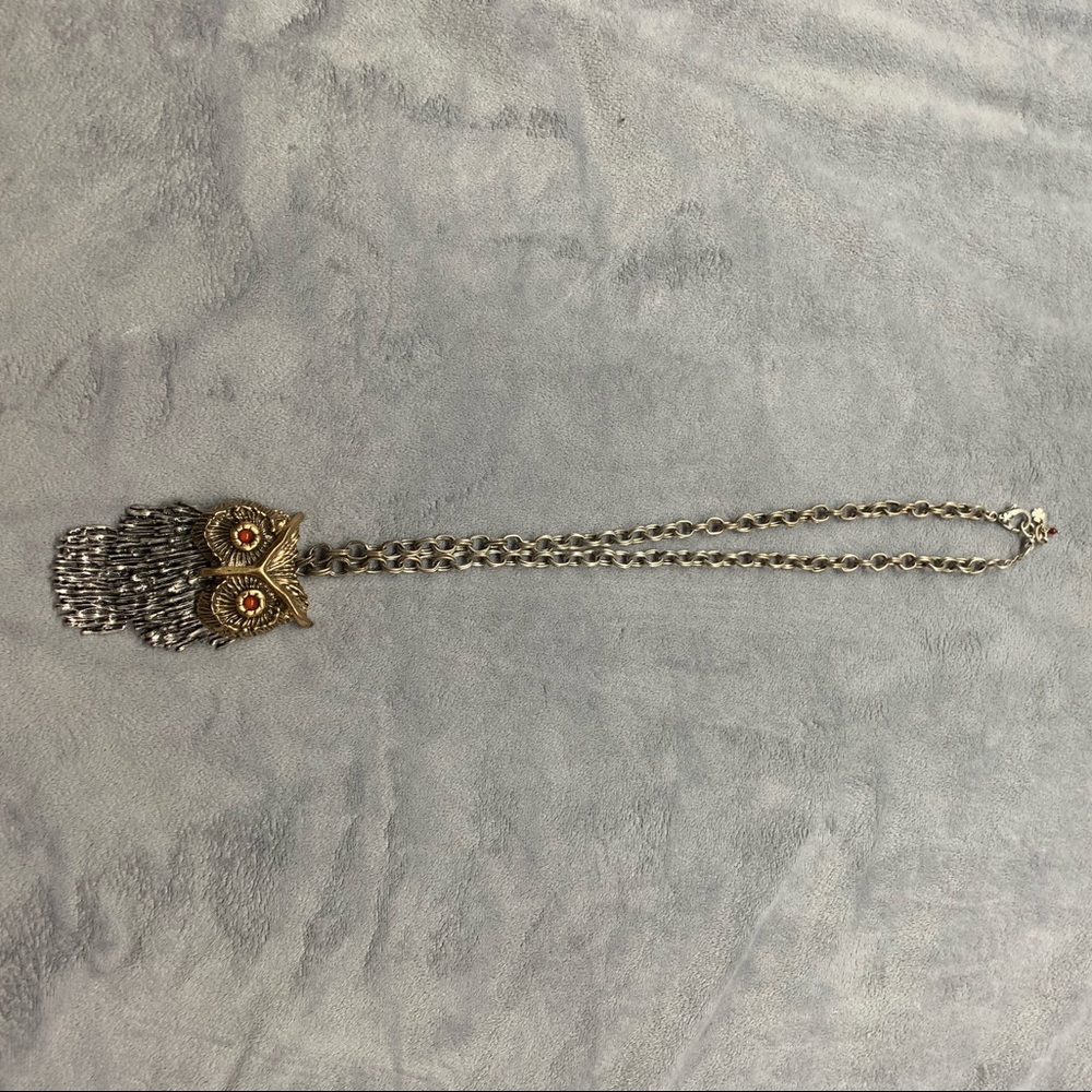 Lucky brand owl pendant necklace